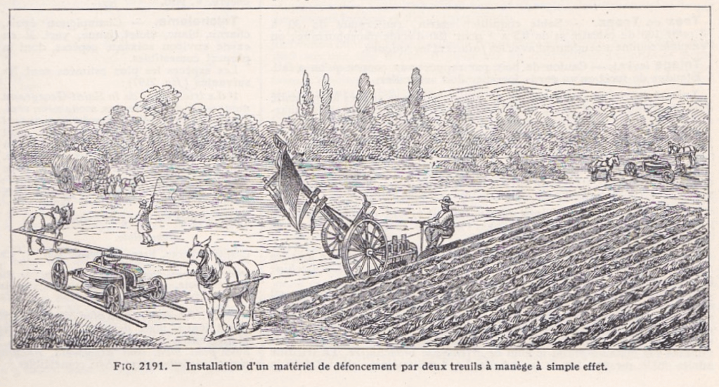 matériel de défoncement à deux treuils